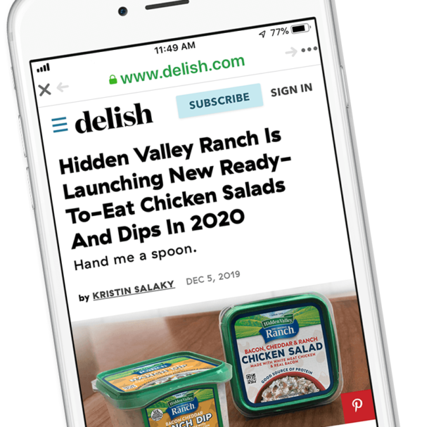 Hidden Valley Ranch chicken salad